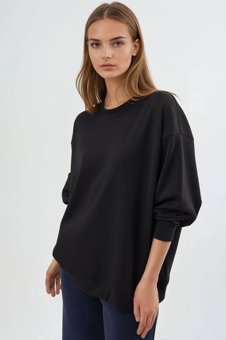 Ontspannen Pasvorm Crewneck Gebreide Sweater - Image 2