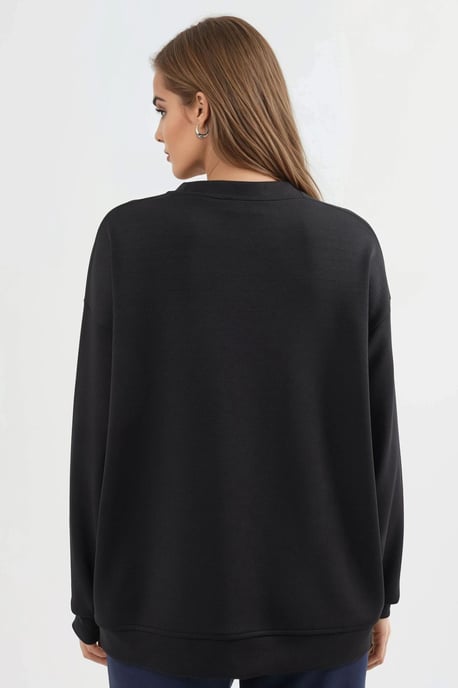 Ontspannen Pasvorm Crewneck Gebreide Sweater - Image 3