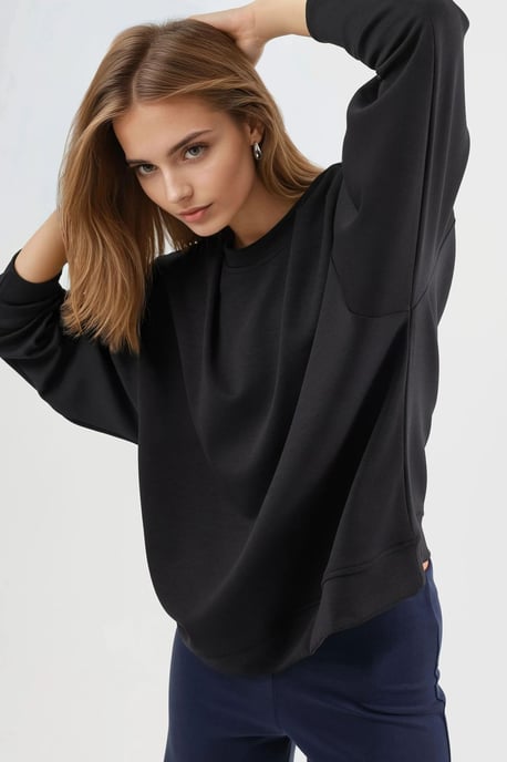Ontspannen Pasvorm Crewneck Gebreide Sweater - Image 4