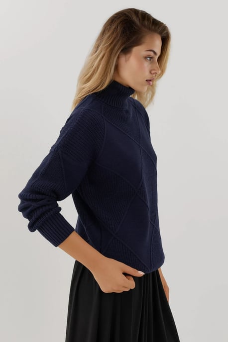 Turtleneck Knit Sweater - Image 3