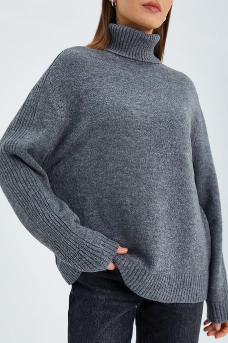 Losse Pas Turtleneck Gebreide Trui - Image 4