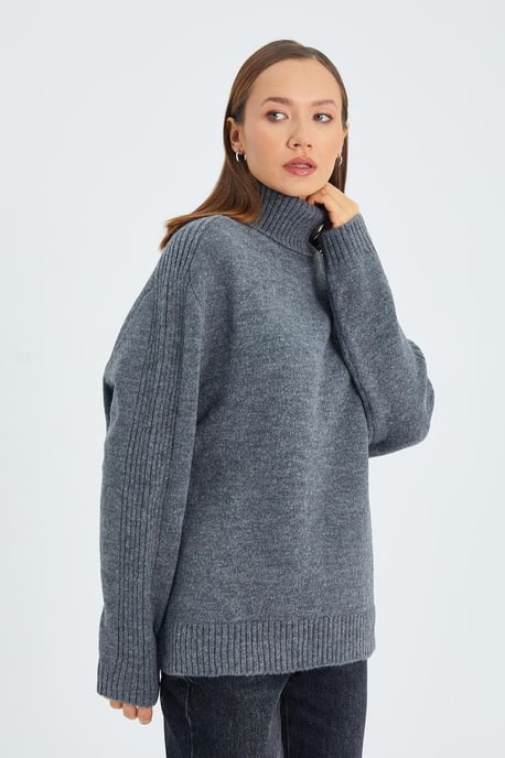 Losse Pas Turtleneck Gebreide Trui - Image 5
