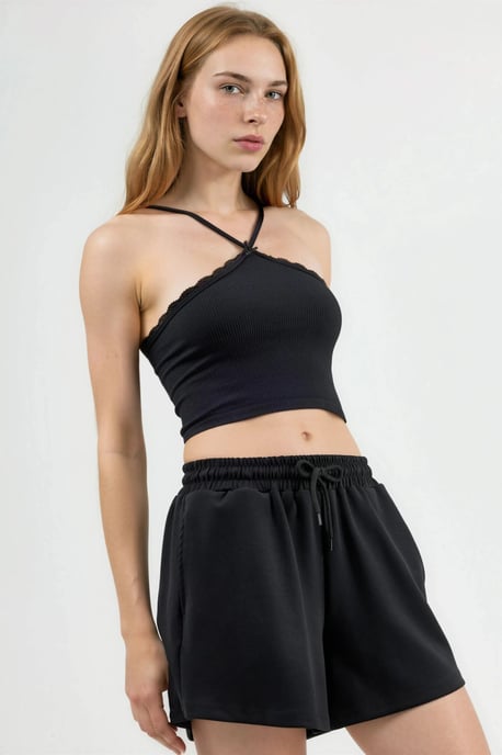 Elastische Taille Modal Shorts met Pocketen - Image 4