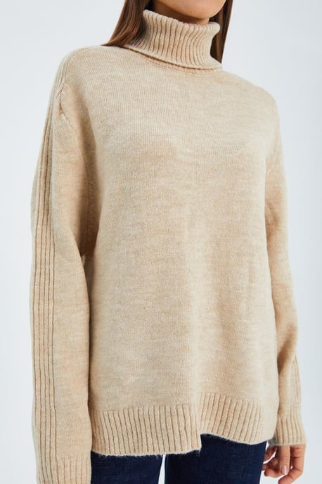 Losse Pas Turtleneck Gebreide Trui - Image 4