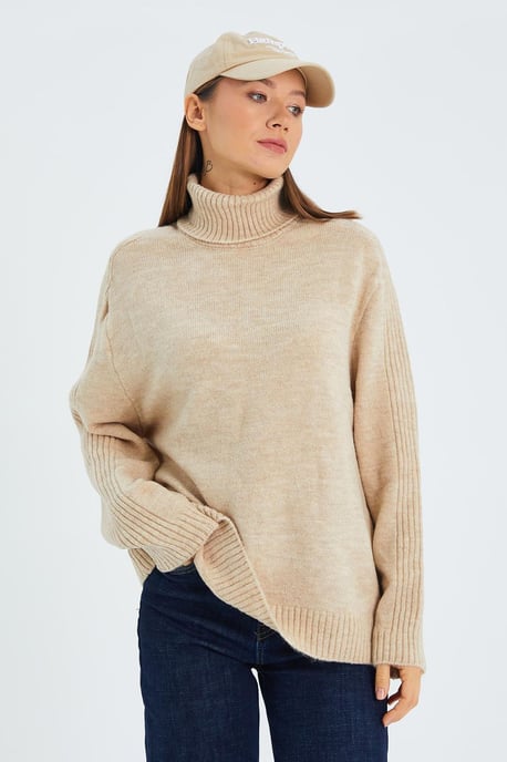 Losse Pas Turtleneck Gebreide Trui - Image 5