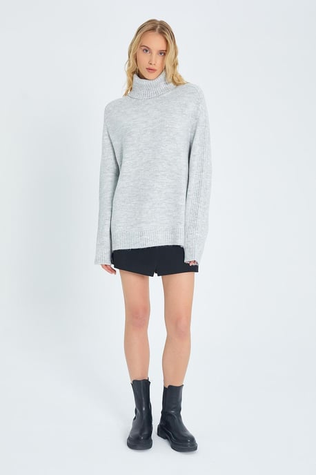 Losse Pas Turtleneck Gebreide Trui - Image 2