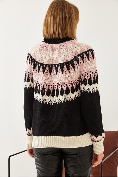 Coltrui met jacquard breiwerk - Image 2