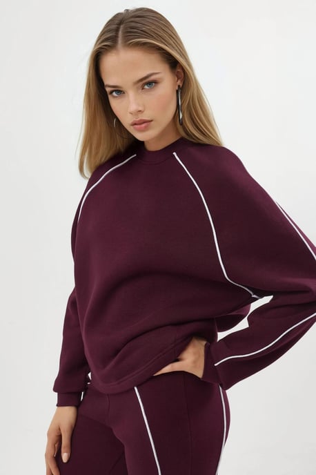 Contrasterende Banden Lange Mouw Sweatshirt - Image 2