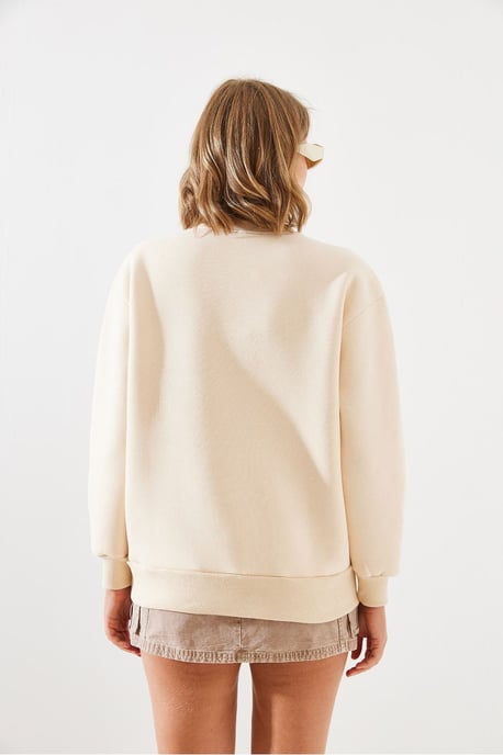 Hartpatroon Ronde Hals Sweatshirt - Image 2