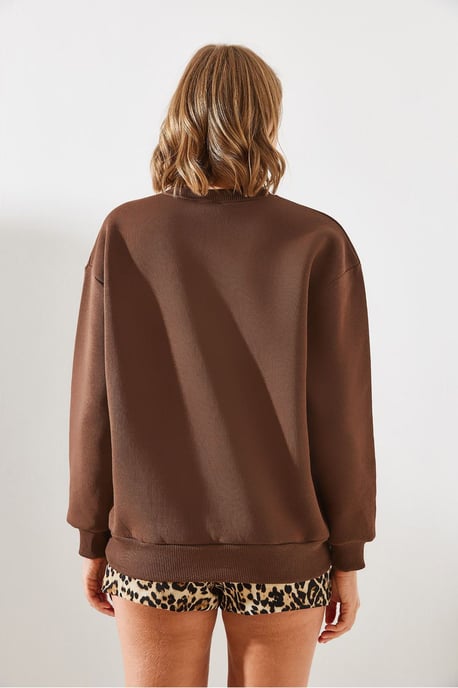 Crewneck Katoenen Sweatshirt met Motto-print - Image 4