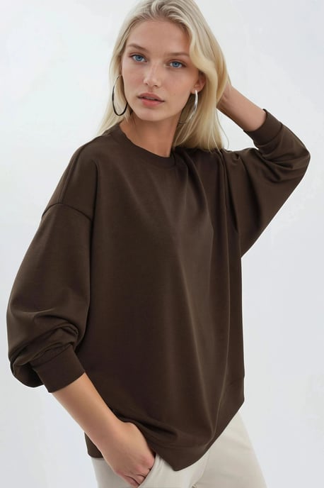 Ontspannen Pasvorm Crewneck Gebreide Sweater - Image 4