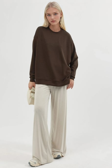 Ontspannen Pasvorm Crewneck Gebreide Sweater - Image 5