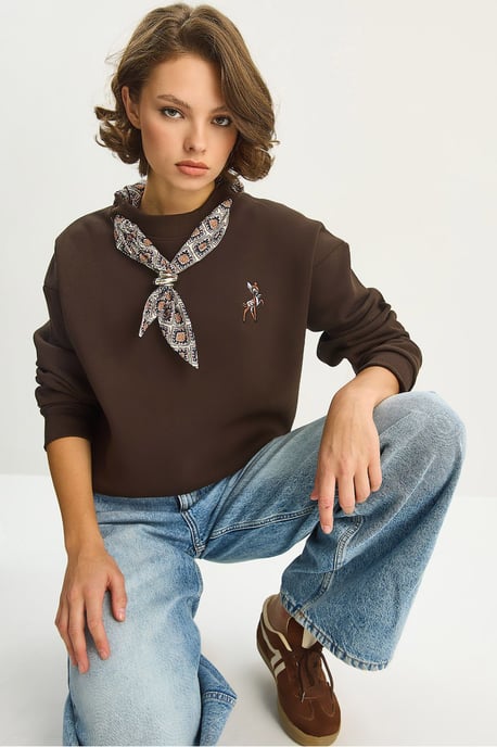 Geborduurd Crew Neck Sweatshirt - Image 2