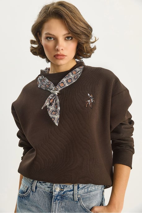 Geborduurd Crew Neck Sweatshirt - Image 5