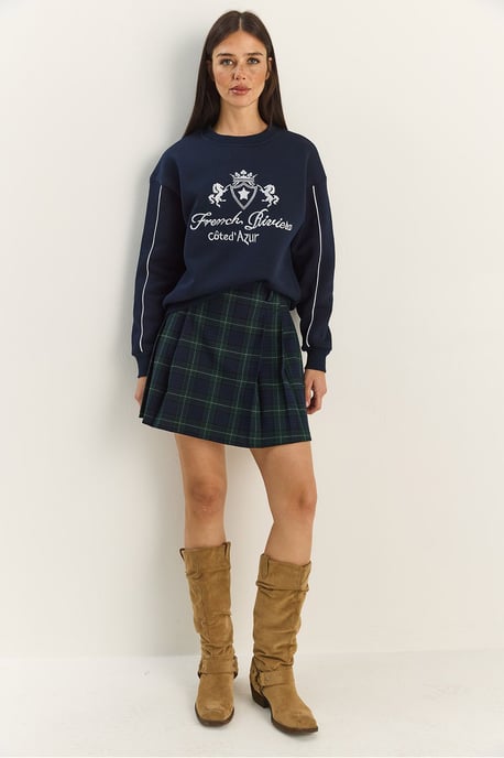 Ronde Hals Geborduurd Sweatshirt - Image 2