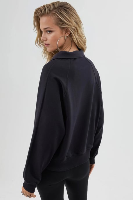 Polokraag Langemouw Relaxed Fit Sweatshirt - Image 3
