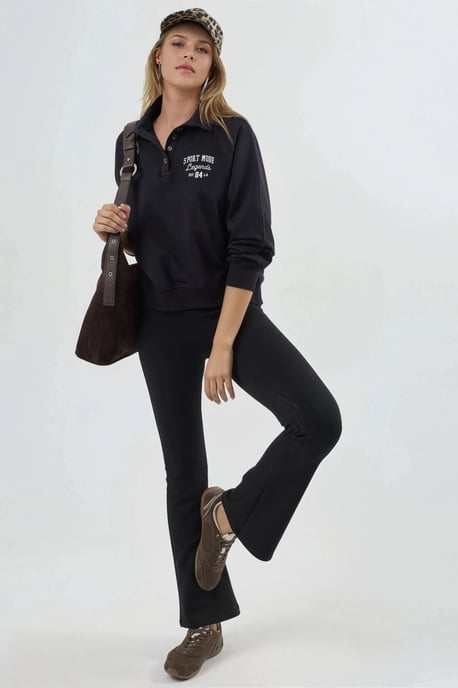 Polokraag Langemouw Relaxed Fit Sweatshirt - Image 5