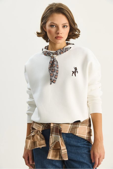 Geborduurd Crew Neck Sweatshirt - Image 2