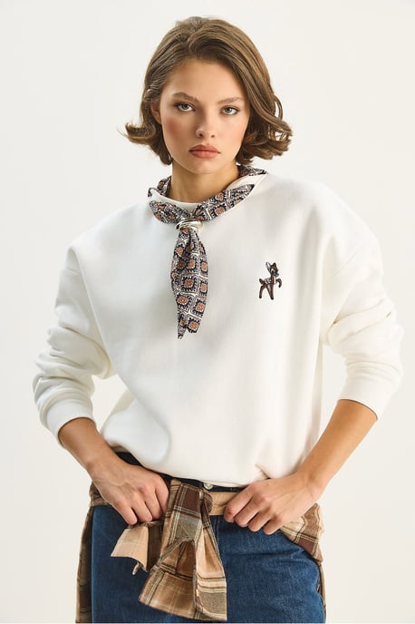 Geborduurd Crew Neck Sweatshirt - Image 3