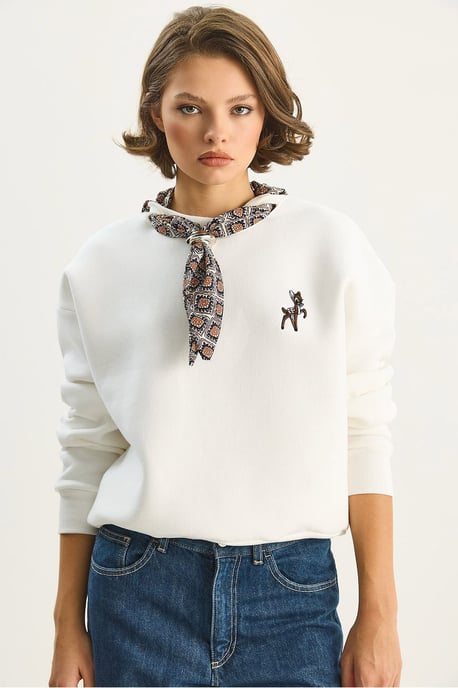 Geborduurd Crew Neck Sweatshirt - Image 4