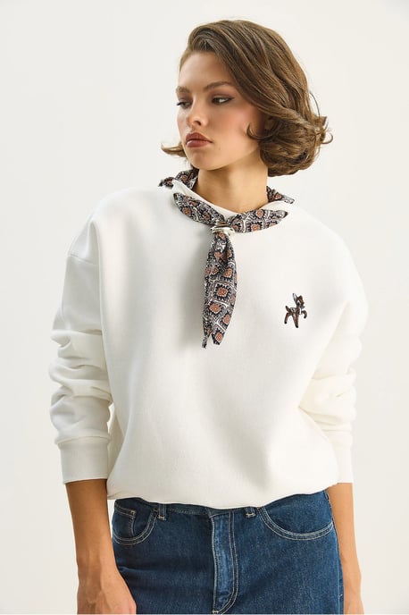 Geborduurd Crew Neck Sweatshirt - Image 5