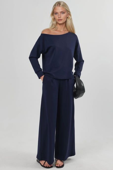 Asymmetrische Kraag Relaxed Fit Sweatshirt - Image 4