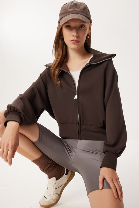 Halskrage zip-up sweatshirt - Image 1