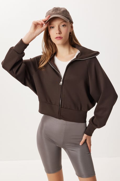 Halskrage zip-up sweatshirt - Image 2
