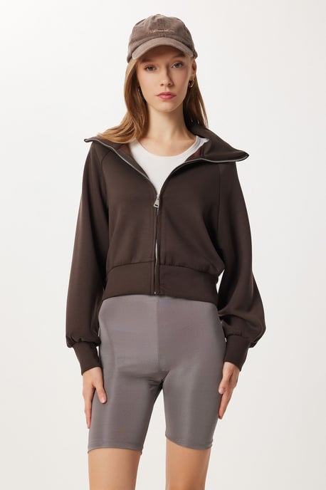 Halskrage zip-up sweatshirt - Image 3