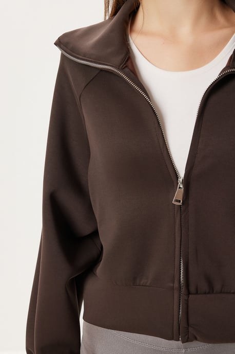 Halskrage zip-up sweatshirt - Image 4