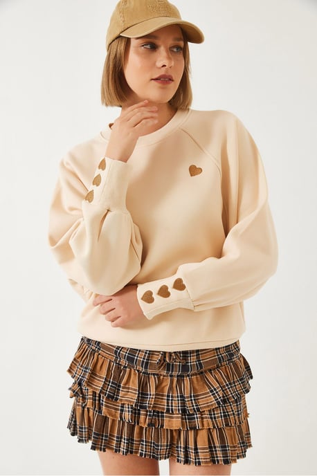 Geborduurd Sweatshirt met Ronde Hals en Lange Mouwen - Image 5