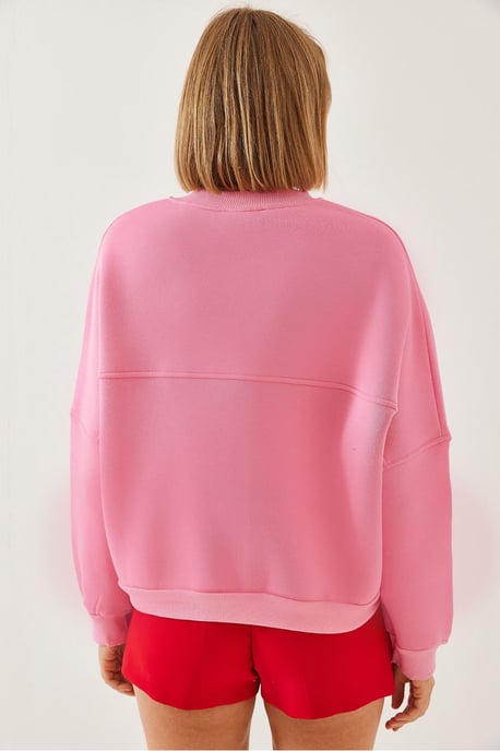 Gevoerde Hoodie met Rits met Borduring - Image 3