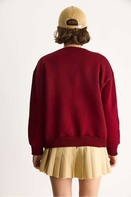 Geborduurd Sweatshirt met Ronde Hals en Lange Mouwen - Image 6