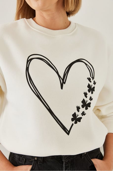 Bedrukte Casual Crewneck Sweatshirt - Image 3