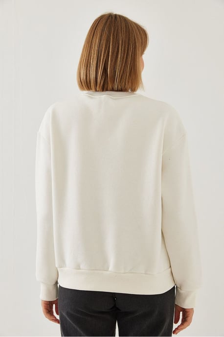 Bedrukte Casual Crewneck Sweatshirt - Image 4