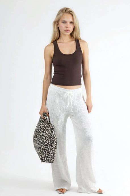 Sleeveless U Collar Modal Cotton Tank Top - Image 4