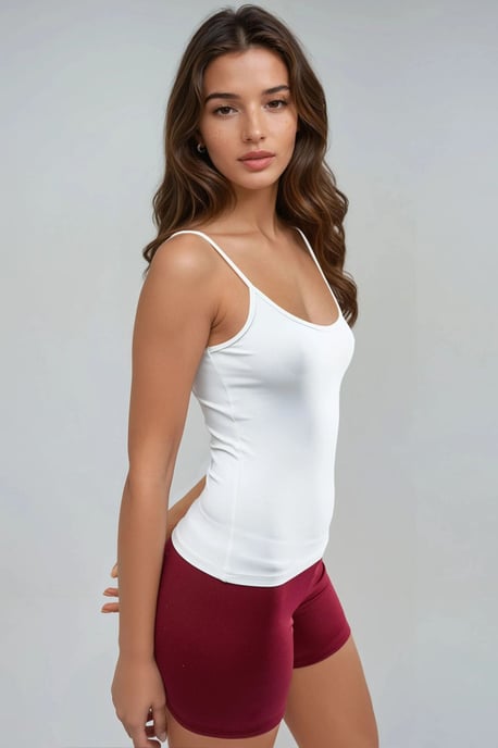 Getailleerde U-hals Gebreide Tanktop - Image 2