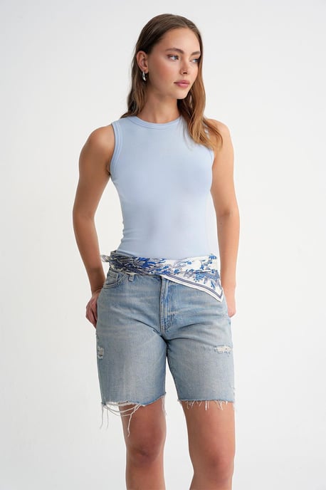 Ribbade Crew Neck Tights Linne - Image 2