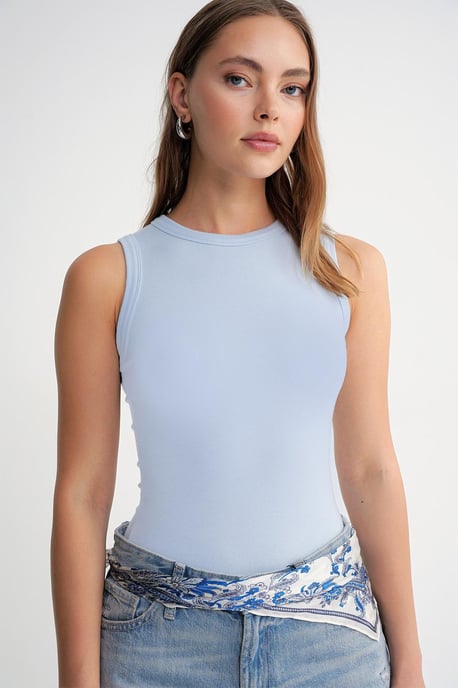 Ribbade Crew Neck Tights Linne - Image 3