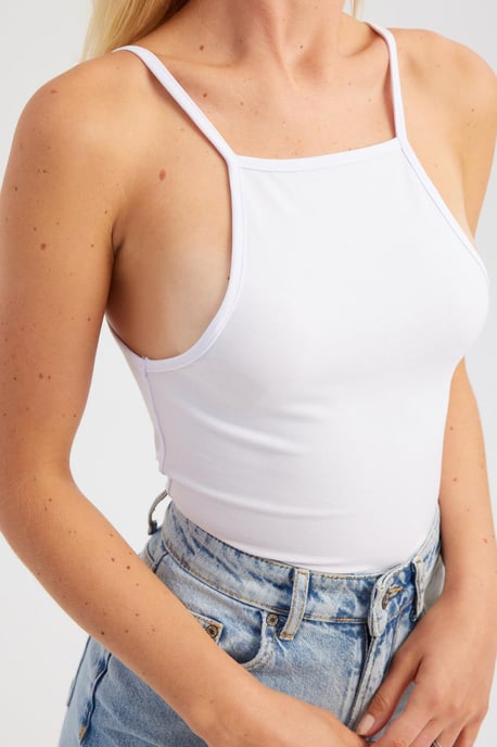 Halterneck Top i Bomull - Image 4