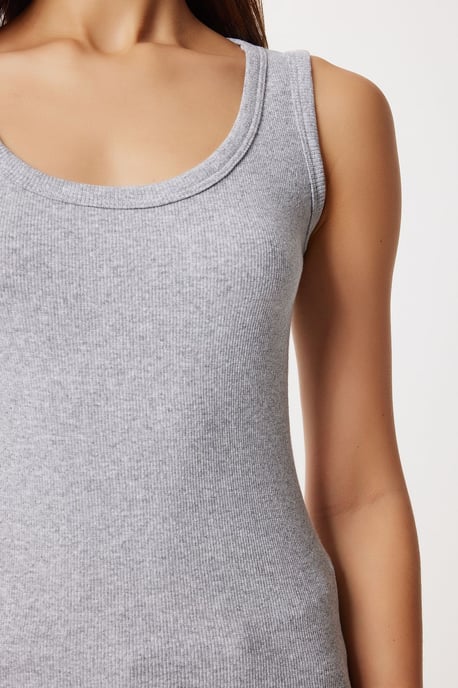 Fitted U-hals Gebreide 2-Pack Tanktop - Image 4