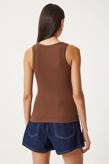 Getailleerde U-kraag Gebreide 2-Pack Tanktop - Image 5