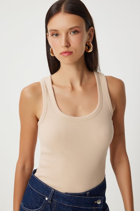 Getailleerde U-kraag Gebreide 2-Pack Tanktop - Image 6