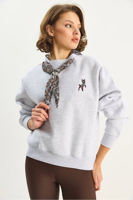 Geborduurd Crew Neck Sweatshirt - Image 3