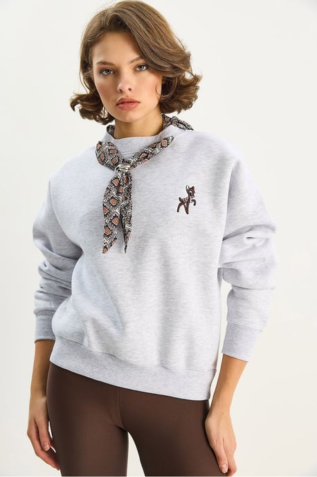 Geborduurd Crew Neck Sweatshirt - Image 4
