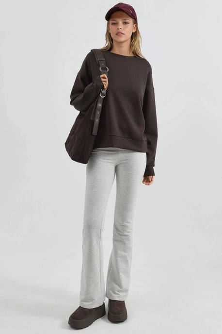 Avslappnad passform Crew Neck Modal Sweatshirt - Image 4