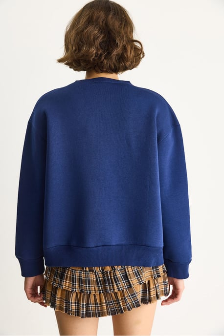 Hart Patches Appliqué Relaxed Fit Crewneck Sweatshirt - Image 6