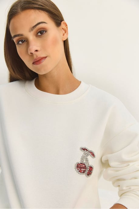 Geborduurd Crew Neck Sweatshirt - Image 3