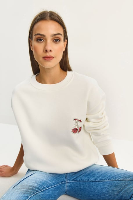 Geborduurd Crew Neck Sweatshirt - Image 4