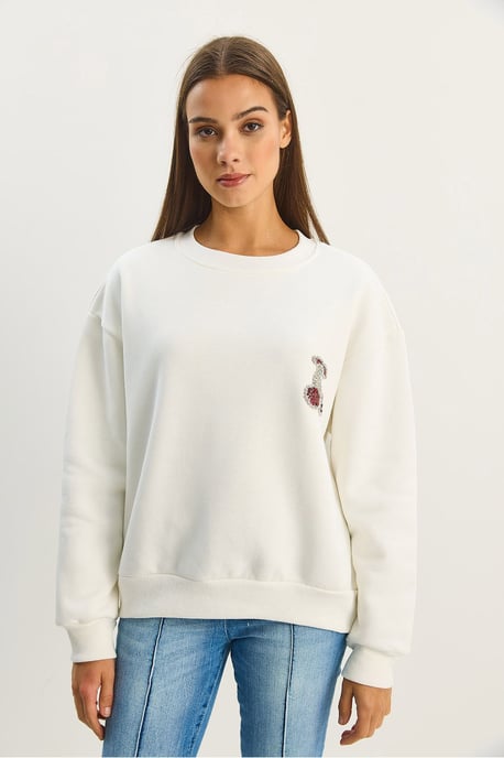 Geborduurd Crew Neck Sweatshirt - Image 5